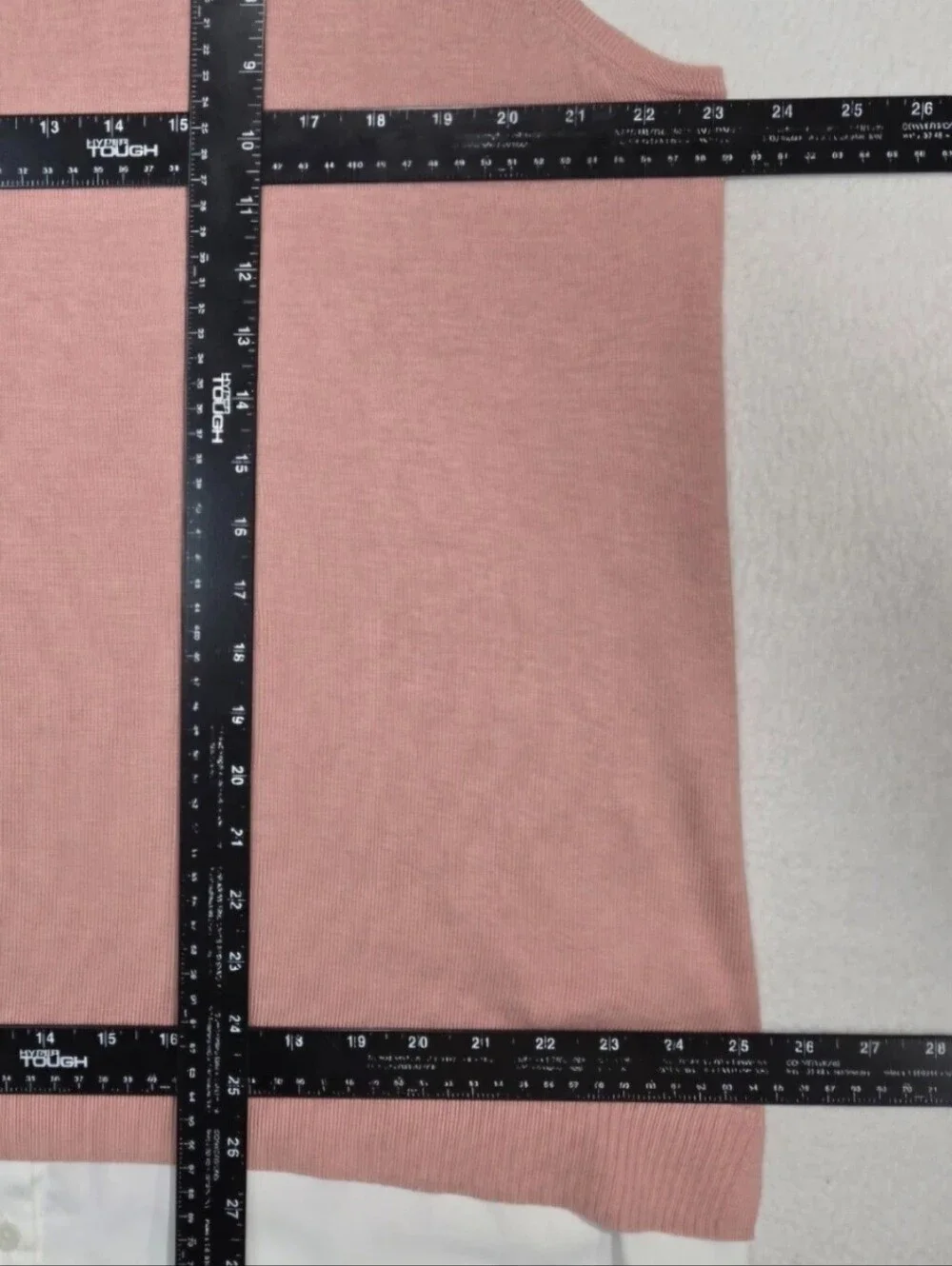 Isaac Mizrahi Live! Mockneck Pink Sweater Knit Sleeveless Tunic Contrast Hem XL